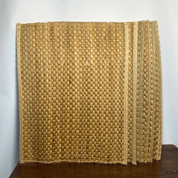 Set of 6 Placemats Woven Straw 18x13" - Picture 1 of 4